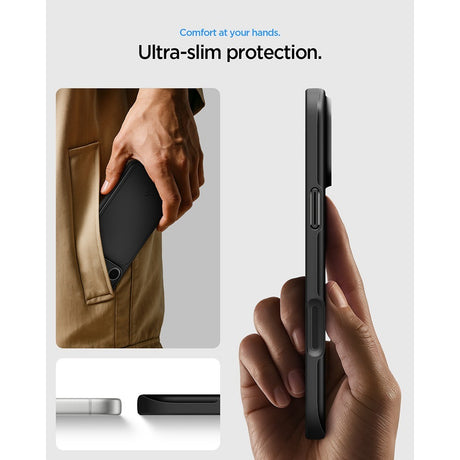 Spigen iPhone 17 Pro/iPhone 18 Pro Skal Thin Fit MagFit Svart