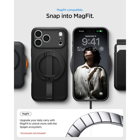 Spigen iPhone 17 Pro/iPhone 18 Pro Skal Thin Fit MagFit Svart