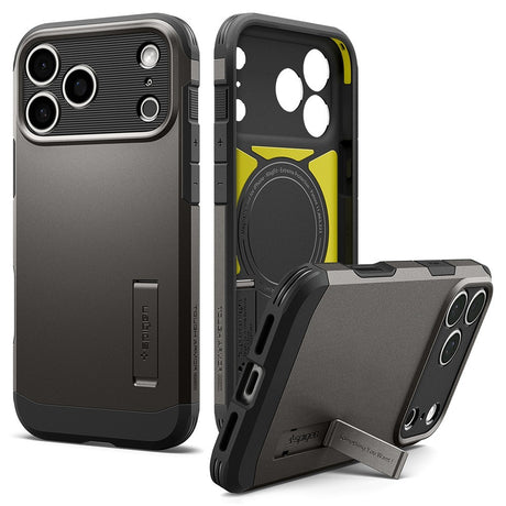 Spigen iPhone 17 Pro/iPhone 18 Pro Skal Tough Armor T MagFit Gunmetal