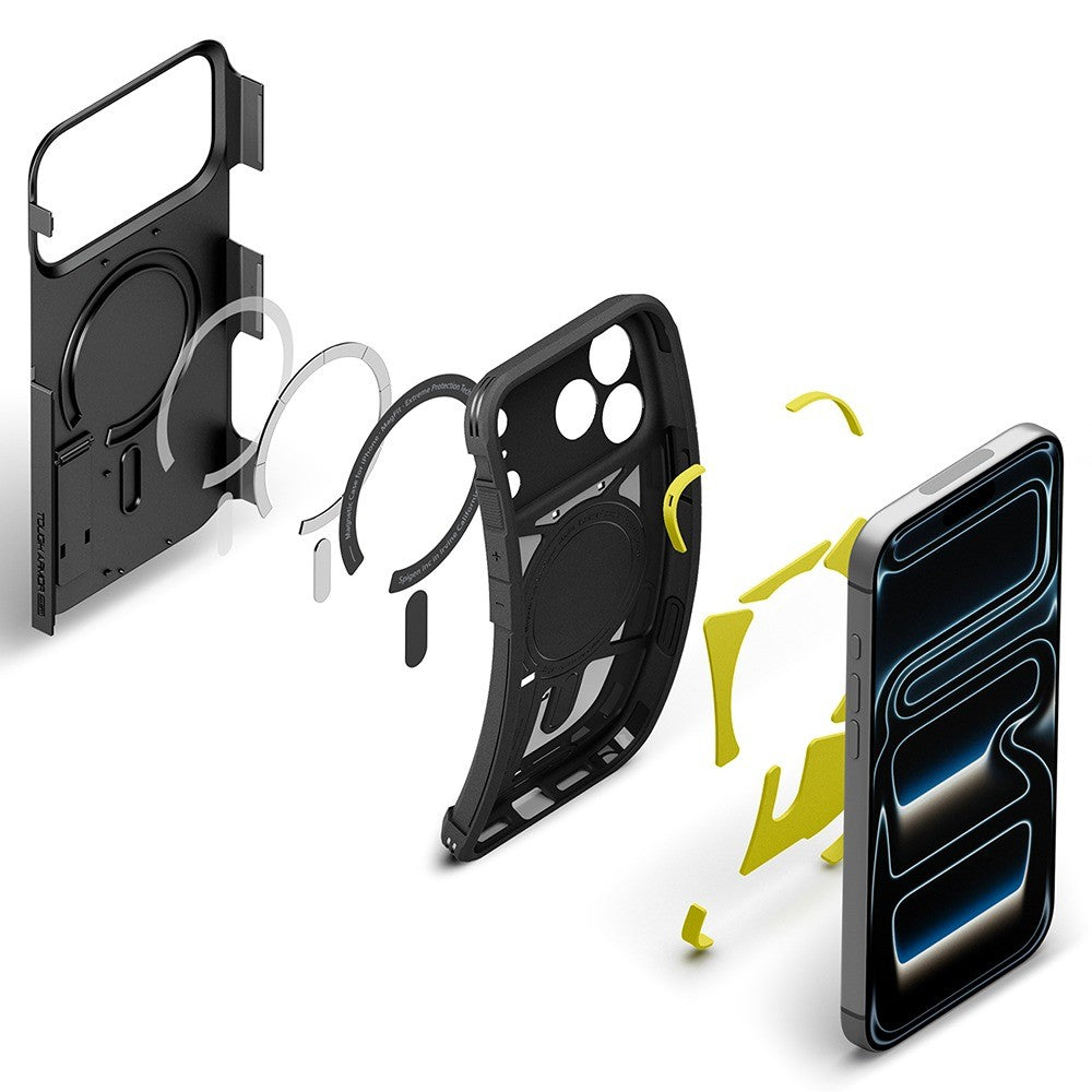 Spigen iPhone 17 Pro/iPhone 18 Pro Skal Tough Armor T MagFit Svart