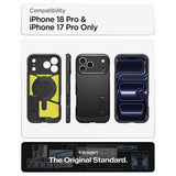 Spigen iPhone 17 Pro/iPhone 18 Pro Skal Tough Armor T MagFit Svart