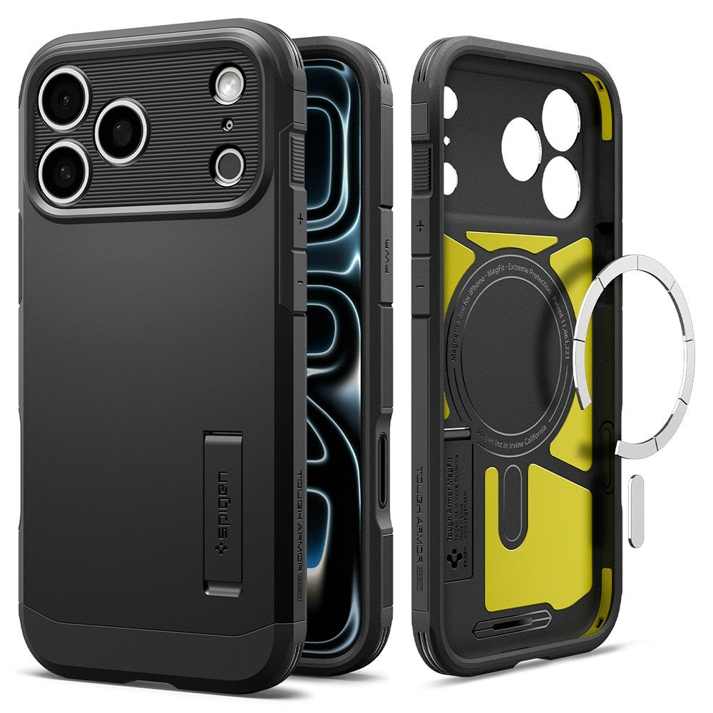 Spigen iPhone 17 Pro/iPhone 18 Pro Skal Tough Armor T MagFit Svart