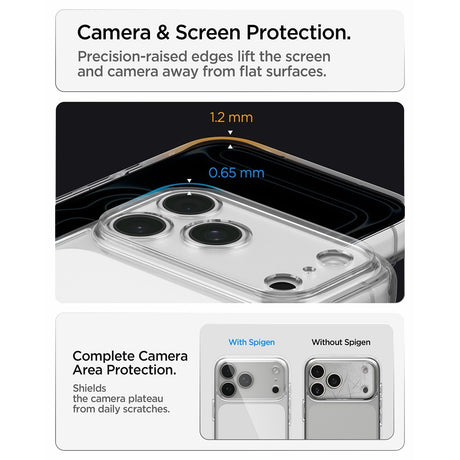 Spigen iPhone 17 Pro/iPhone 18 Pro Skal Ultra Hybrid Crystal Clear