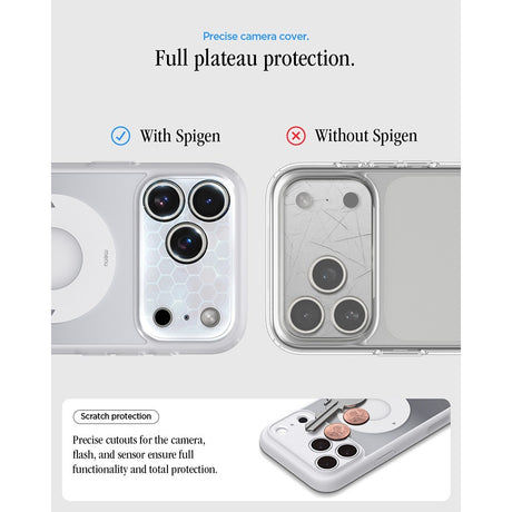 Spigen iPhone 17 Pro/iPhone 18 Pro Skal Ultra Hybrid MagFit Classic Silver