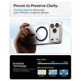 Spigen iPhone 17 Pro/iPhone 18 Pro Skal Ultra Hybrid MagFit Clear Deep Blue