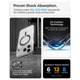 Spigen iPhone 17 Pro/iPhone 18 Pro Skal Ultra Hybrid MagFit Clear Graphite