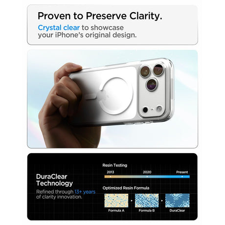 Spigen iPhone 17 Pro/iPhone 18 Pro Skal Ultra Hybrid MagFit Clear White