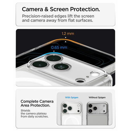Spigen iPhone 17 Pro/iPhone 18 Pro Skal Ultra Hybrid MagFit Clear White