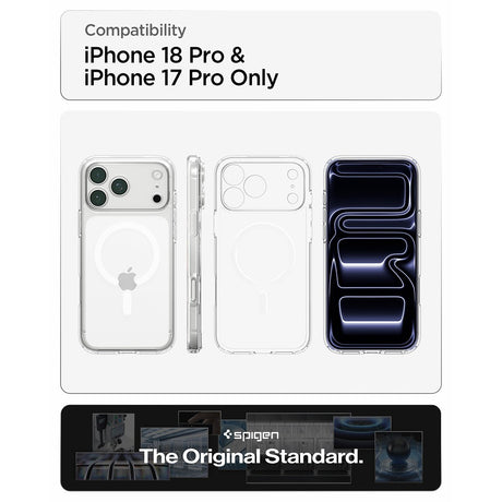Spigen iPhone 17 Pro/iPhone 18 Pro Skal Ultra Hybrid MagFit Clear White
