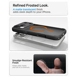 Spigen iPhone 17 Pro/iPhone 18 Pro Skal Ultra Hybrid MagFit Frost Black Orange