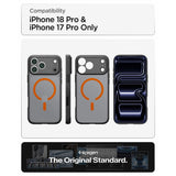Spigen iPhone 17 Pro/iPhone 18 Pro Skal Ultra Hybrid MagFit Frost Black Orange