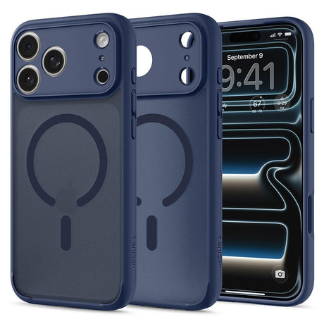 Spigen iPhone 17 Pro/iPhone 18 Pro Skal Ultra Hybrid MagFit Frost Deep Blue