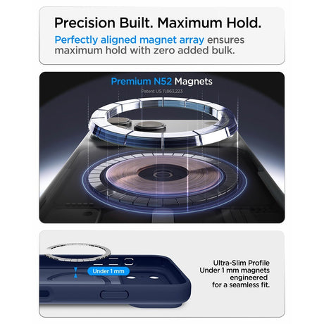 Spigen iPhone 17 Pro/iPhone 18 Pro Skal Ultra Hybrid MagFit Frost Deep Blue