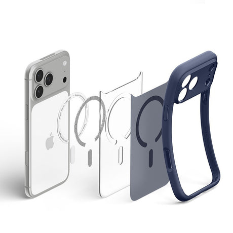 Spigen iPhone 17 Pro/iPhone 18 Pro Skal Ultra Hybrid MagFit Frost Deep Blue