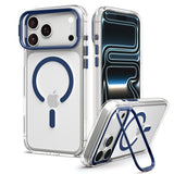 Spigen iPhone 17 Pro/iPhone 18 Pro Skal Ultra Hybrid Optik S MagFit Clear Deep Blue