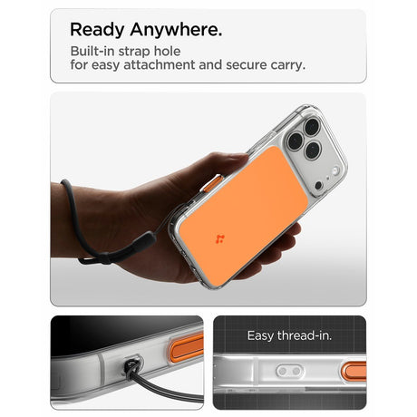 Spigen iPhone 17 Pro/iPhone 18 Pro Skal Ultra Hybrid T MagFit Glossy Orange