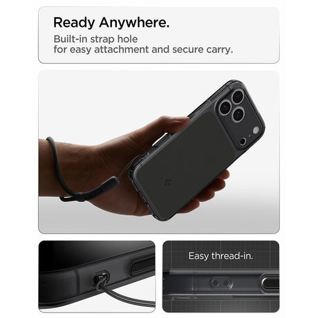 Spigen iPhone 17 Pro/iPhone 18 Pro Skal Ultra Hybrid T MagFit Matte Black