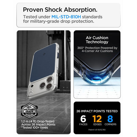Spigen iPhone 17 Pro/iPhone 18 Pro Skal Ultra Hybrid T MagFit Matte Blue