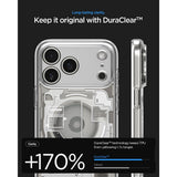 Spigen iPhone 17 Pro/iPhone 18 Pro Skal Ultra Hybrid Zero One MagFit Natural Titanium