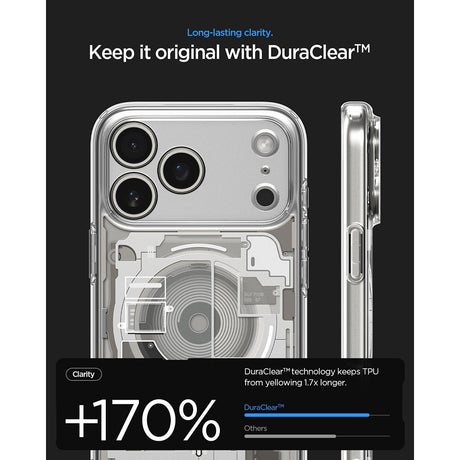 Spigen iPhone 17 Pro/iPhone 18 Pro Skal Ultra Hybrid Zero One MagFit Natural Titanium