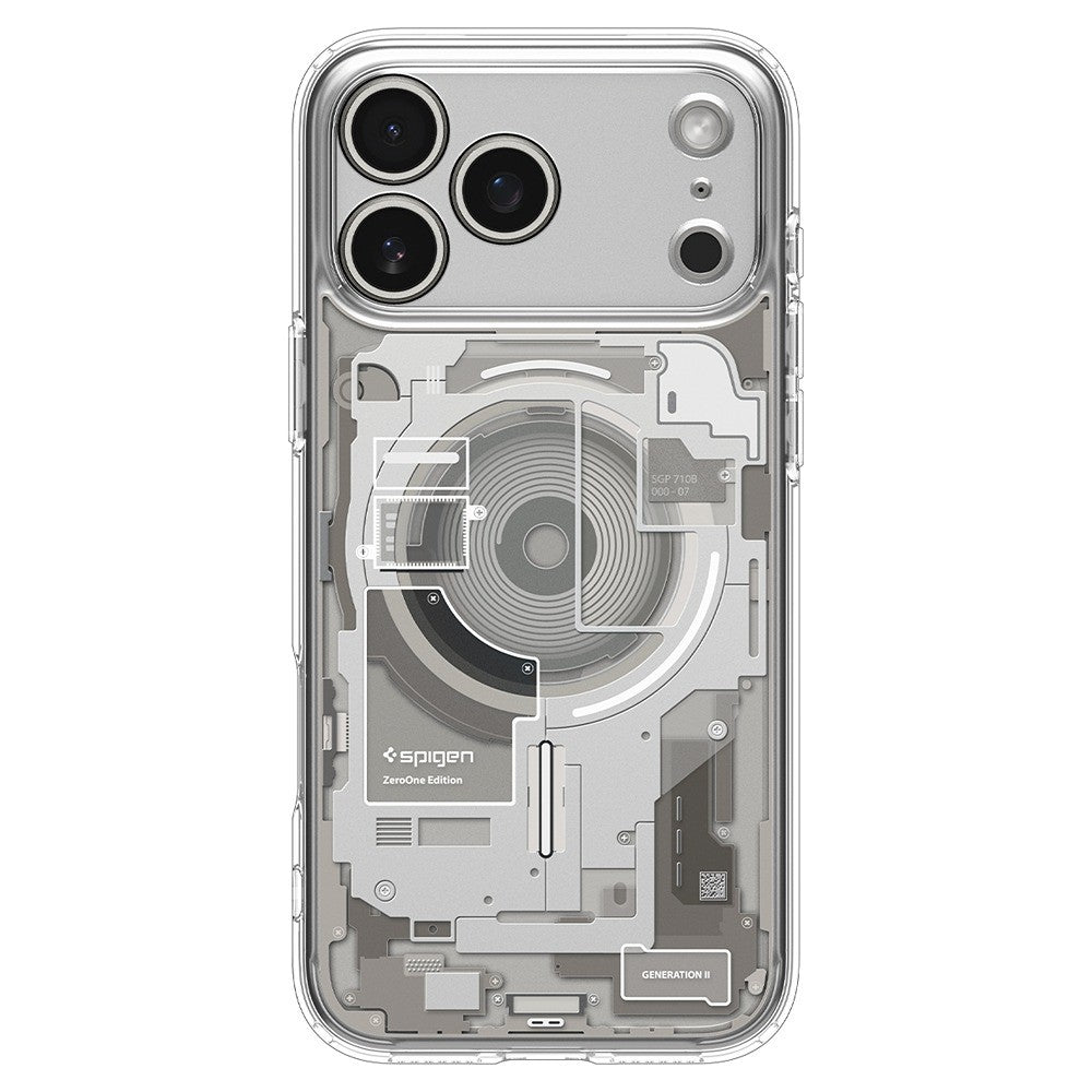 Spigen iPhone 17 Pro/iPhone 18 Pro Skal Ultra Hybrid Zero One MagFit Natural Titanium