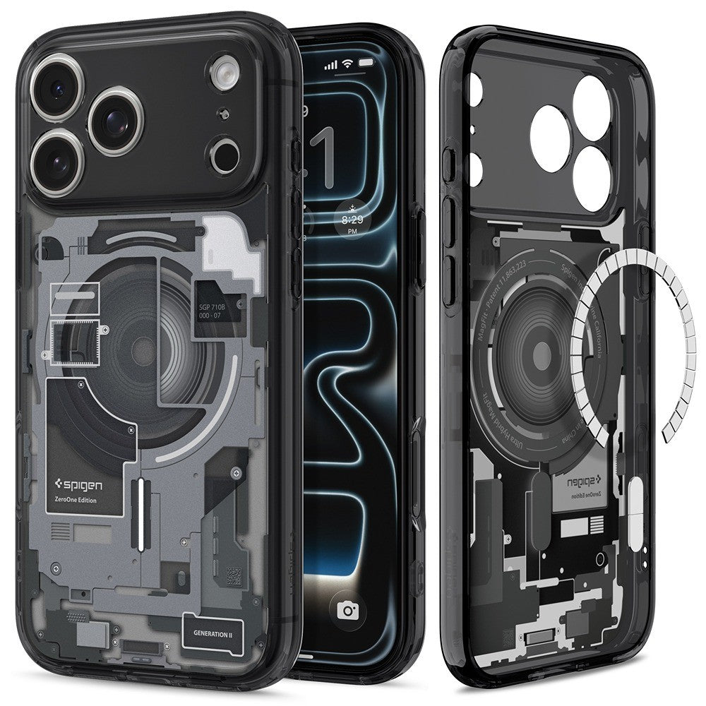 Spigen iPhone 17 Pro/iPhone 18 Pro Skal Ultra Hybrid Zero One MagFit Svart