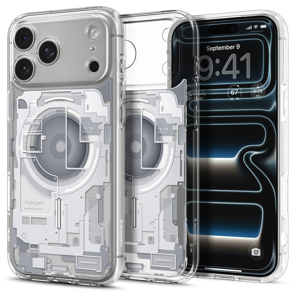 Spigen iPhone 17 Pro/iPhone 18 Pro Skal Ultra Hybrid Zero One MagFit Vit