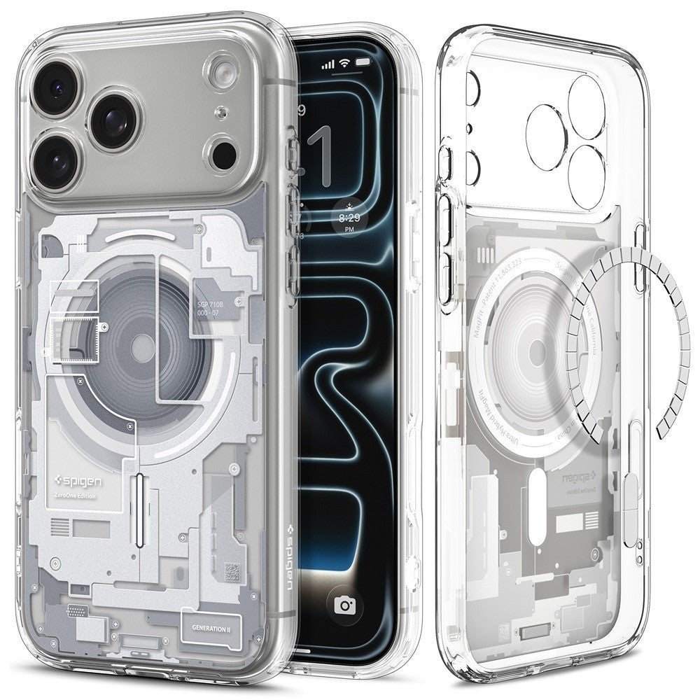 Spigen iPhone 17 Pro/iPhone 18 Pro Skal Ultra Hybrid Zero One MagFit Vit