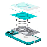 Spigen iPhone 17 Pro Max/iPhone 18 Pro Max Skal Classic C1 MagFit Bondi Blue