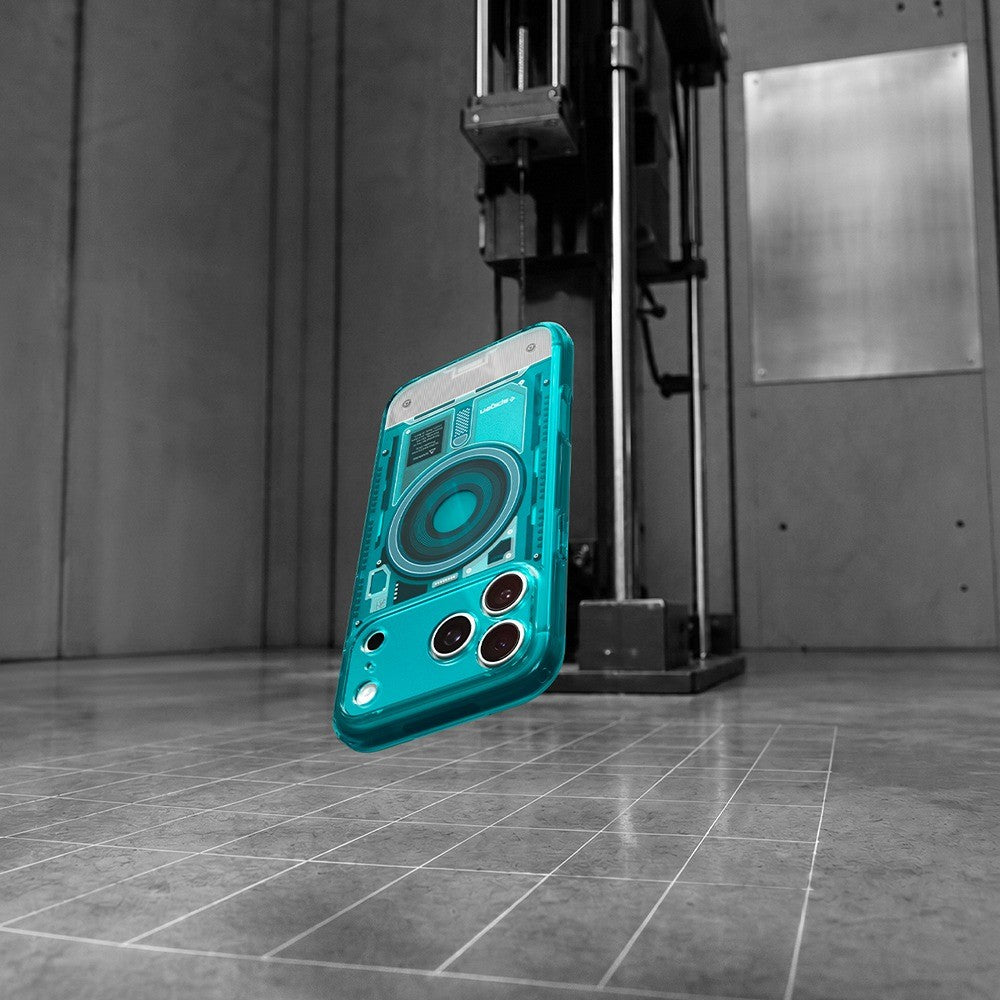 Spigen iPhone 17 Pro Max/iPhone 18 Pro Max Skal Classic C1 MagFit Bondi Blue