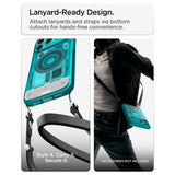 Spigen iPhone 17 Pro Max/iPhone 18 Pro Max Skal Classic C1 MagFit Bondi Blue