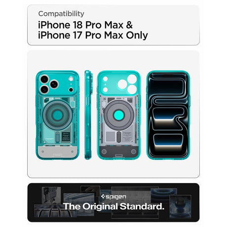 Spigen iPhone 17 Pro Max/iPhone 18 Pro Max Skal Classic C1 MagFit Bondi Blue