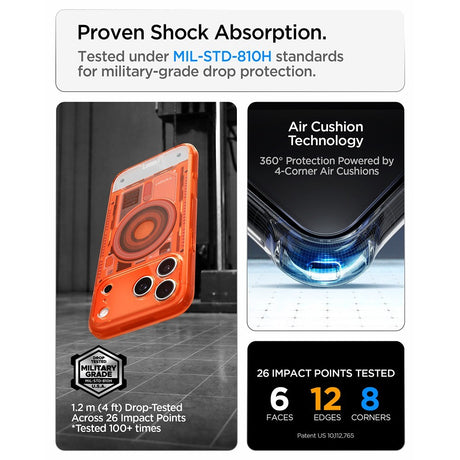 Spigen iPhone 17 Pro Max/iPhone 18 Pro Max Skal Classic C1 MagFit Tangerine