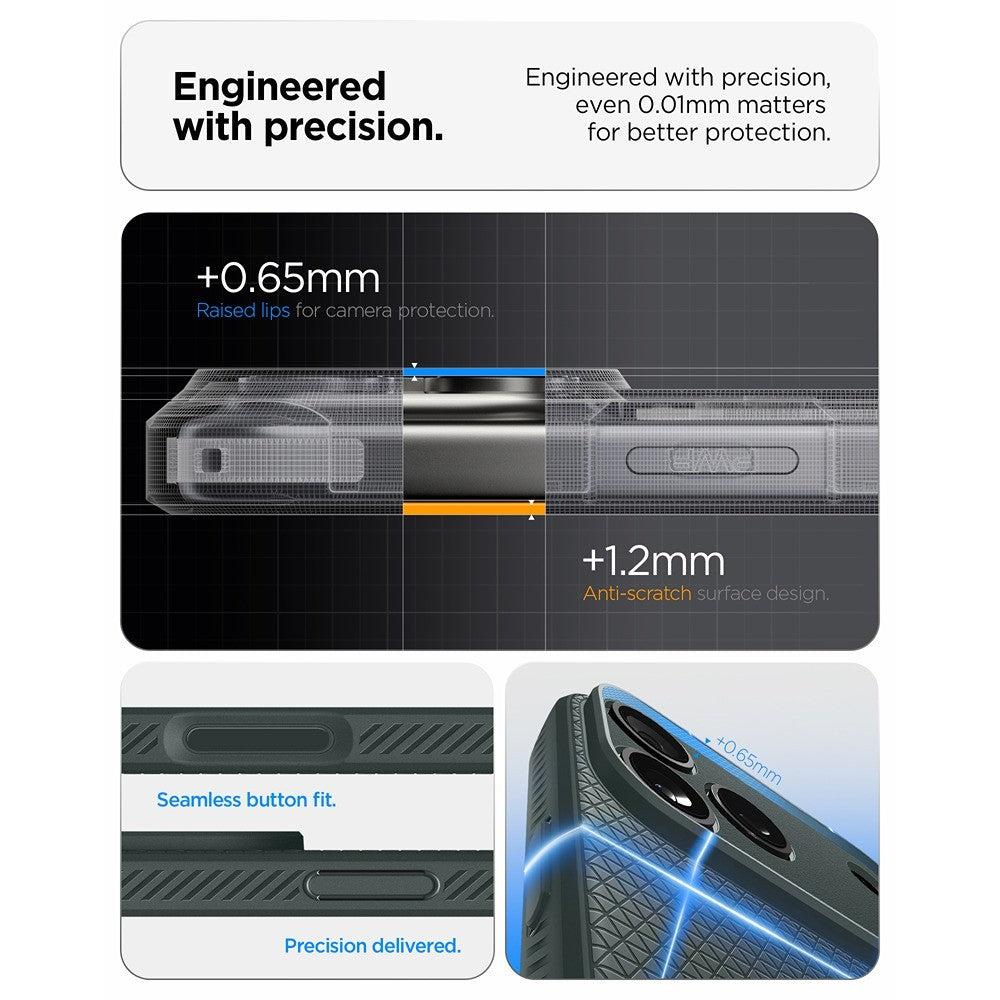 Spigen iPhone 17 Pro Max/iPhone 18 Pro Max Skal Liquid Air Abyss Green
