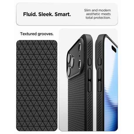 Spigen iPhone 17 Pro Max/iPhone 18 Pro Max Skal Liquid Air Matte Black