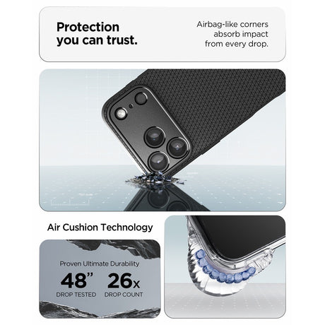 Spigen iPhone 17 Pro Max/iPhone 18 Pro Max Skal Liquid Air Matte Black