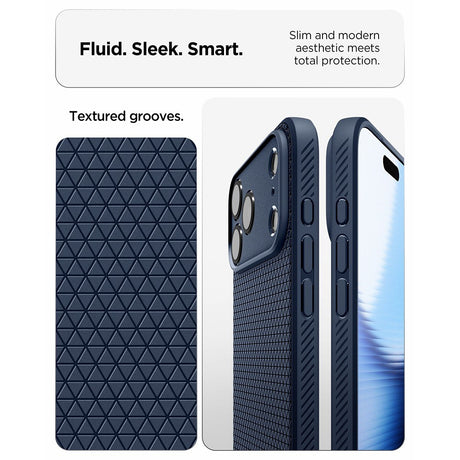 Spigen iPhone 17 Pro Max/iPhone 18 Pro Max Skal Liquid Air Navy Blue
