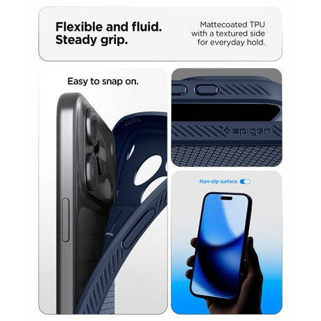Spigen iPhone 17 Pro Max/iPhone 18 Pro Max Skal Liquid Air Navy Blue