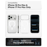 Spigen iPhone 17 Pro Max/iPhone 18 Pro Max Skal Liquid Crystal MagFit Clear White
