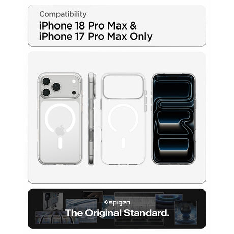Spigen iPhone 17 Pro Max/iPhone 18 Pro Max Skal Liquid Crystal MagFit Clear White