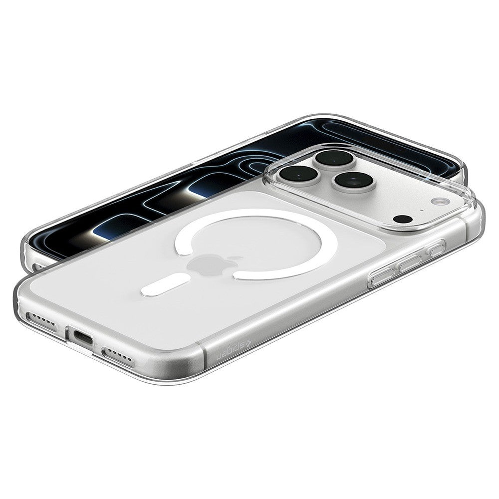 Spigen iPhone 17 Pro Max/iPhone 18 Pro Max Skal Liquid Crystal MagFit Clear White