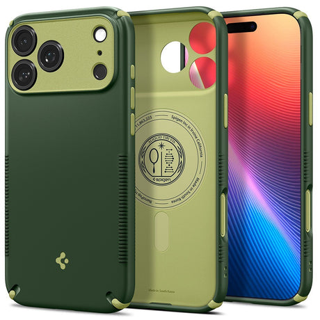 Spigen iPhone 17 Pro Max/iPhone 18 Pro Max Skal Nano Pop Hybrid MagFit Avo Green
