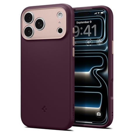 Spigen iPhone 17 Pro Max/iPhone 18 Pro Max Skal Nano Pop MagFit Burgundy Bean