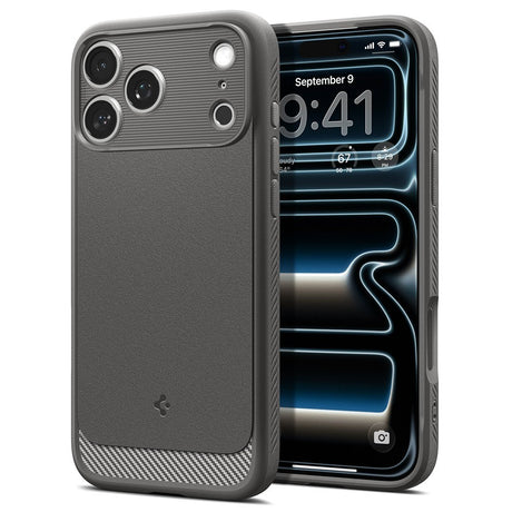 Spigen iPhone 17 Pro Max/iPhone 18 Pro Max Skal Rugged Armor MagFit Grå