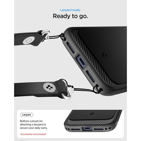 Spigen iPhone 17 Pro Max/iPhone 18 Pro Max Skal Rugged Armor MagFit Matte Black