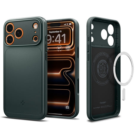 Spigen iPhone 17 Pro Max/iPhone 18 Pro Max Skal Thin Fit MagFit Abyss Green
