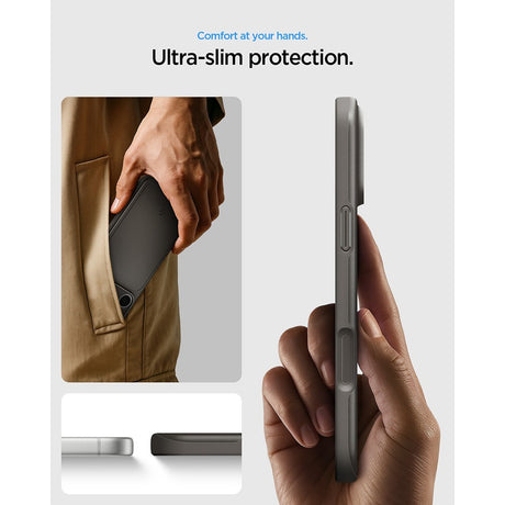 Spigen iPhone 17 Pro Max/iPhone 18 Pro Max Skal Thin Fit MagFit Gunmetal