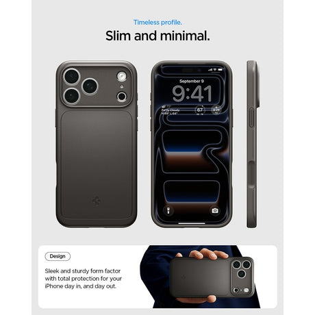 Spigen iPhone 17 Pro Max/iPhone 18 Pro Max Skal Thin Fit MagFit Gunmetal