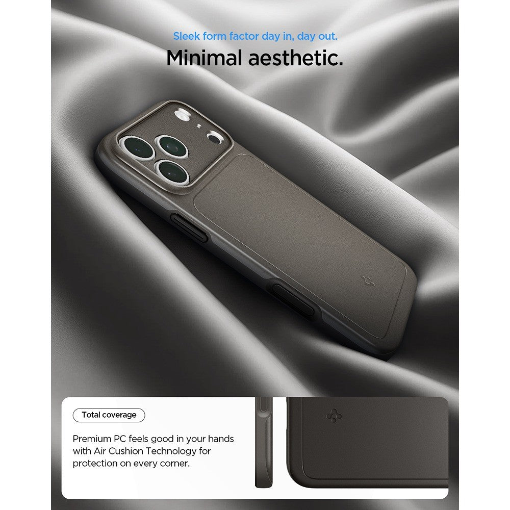 Spigen iPhone 17 Pro Max/iPhone 18 Pro Max Skal Thin Fit MagFit Gunmetal