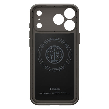 Spigen iPhone 17 Pro Max/iPhone 18 Pro Max Skal Thin Fit MagFit Gunmetal